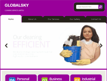 Tablet Screenshot of globalskycleaningservicesltd.com